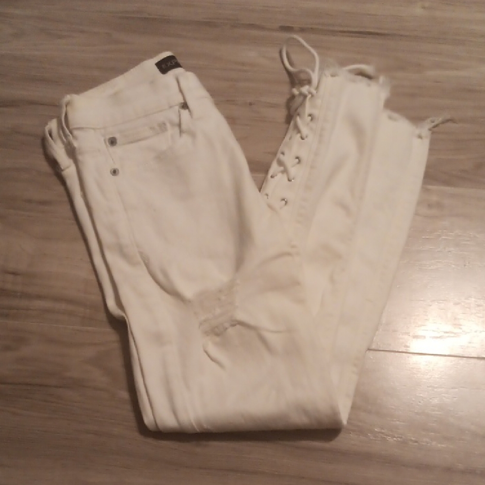 White Distressed Jeans